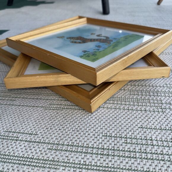 3 Framed 90s Disney Classic Winnie The Pooh Art Print SET Tigger Eeyore Michael - Picture 7 of 13